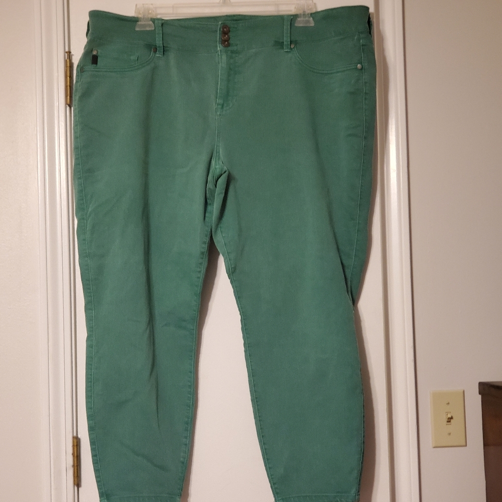 Torrid Green Skinny Jeans